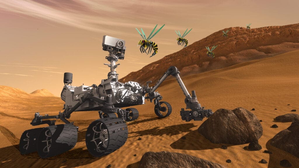 robots en el espacio