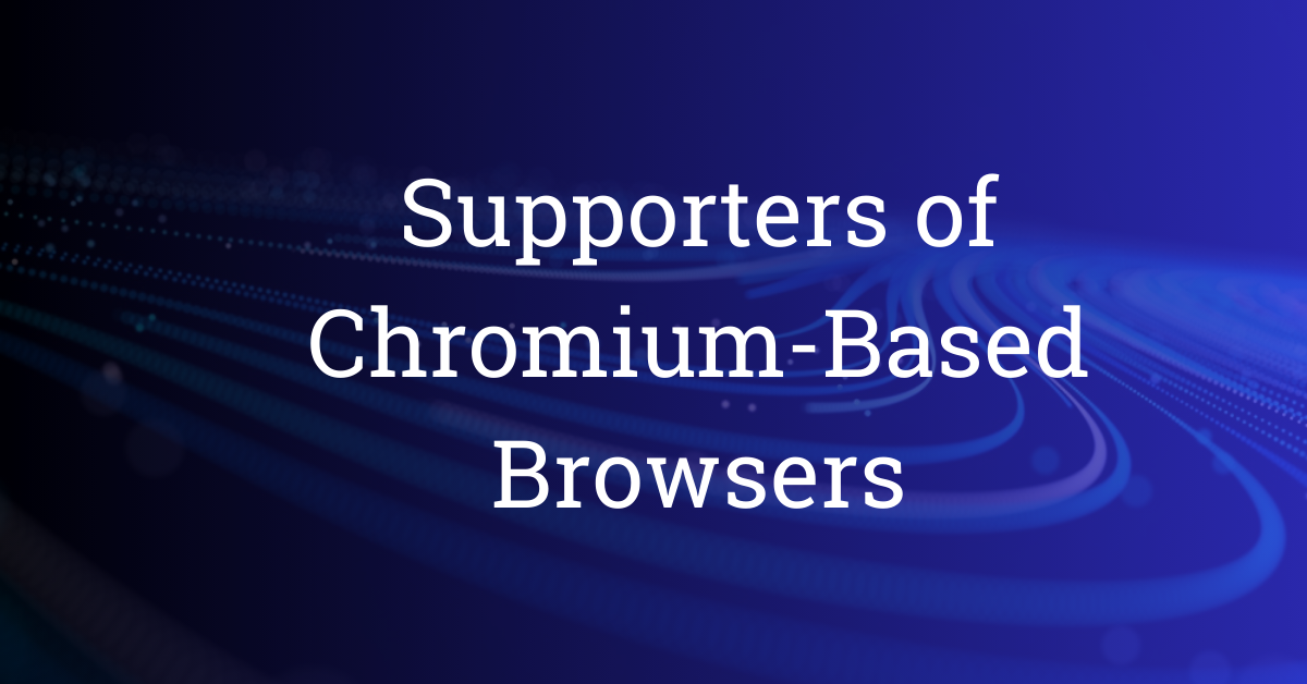 Empresas que apoyan Chromium