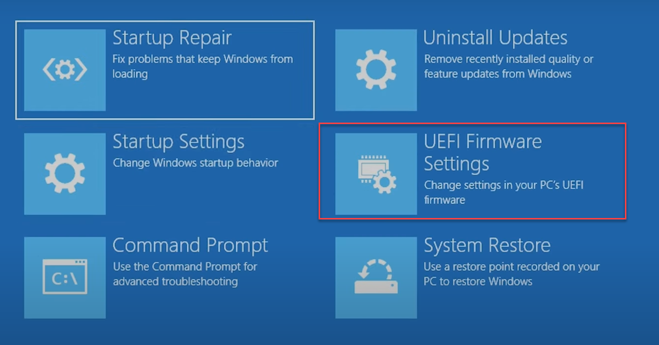 entrar en UEFI BIOS windows 11