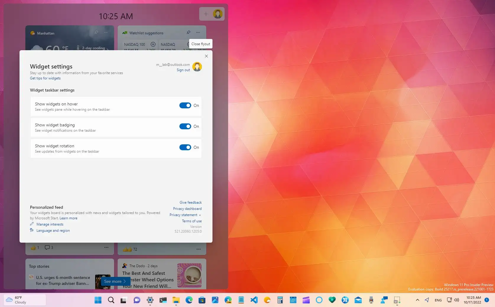 personalizar widgets windows 11