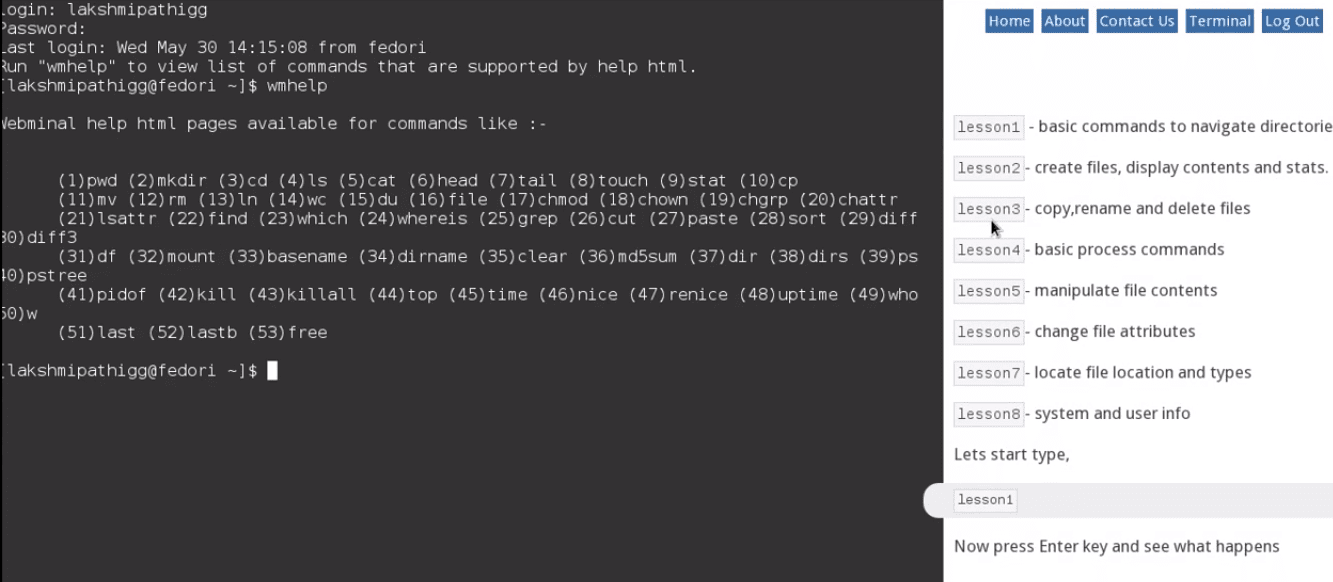 Terminal Linux online
