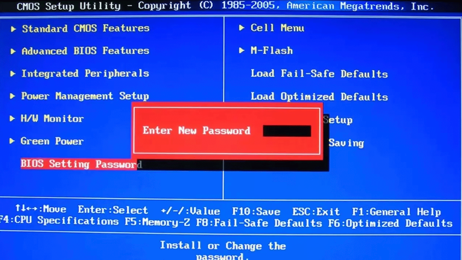 Desbloquear contraseña de la BIOS en portátil