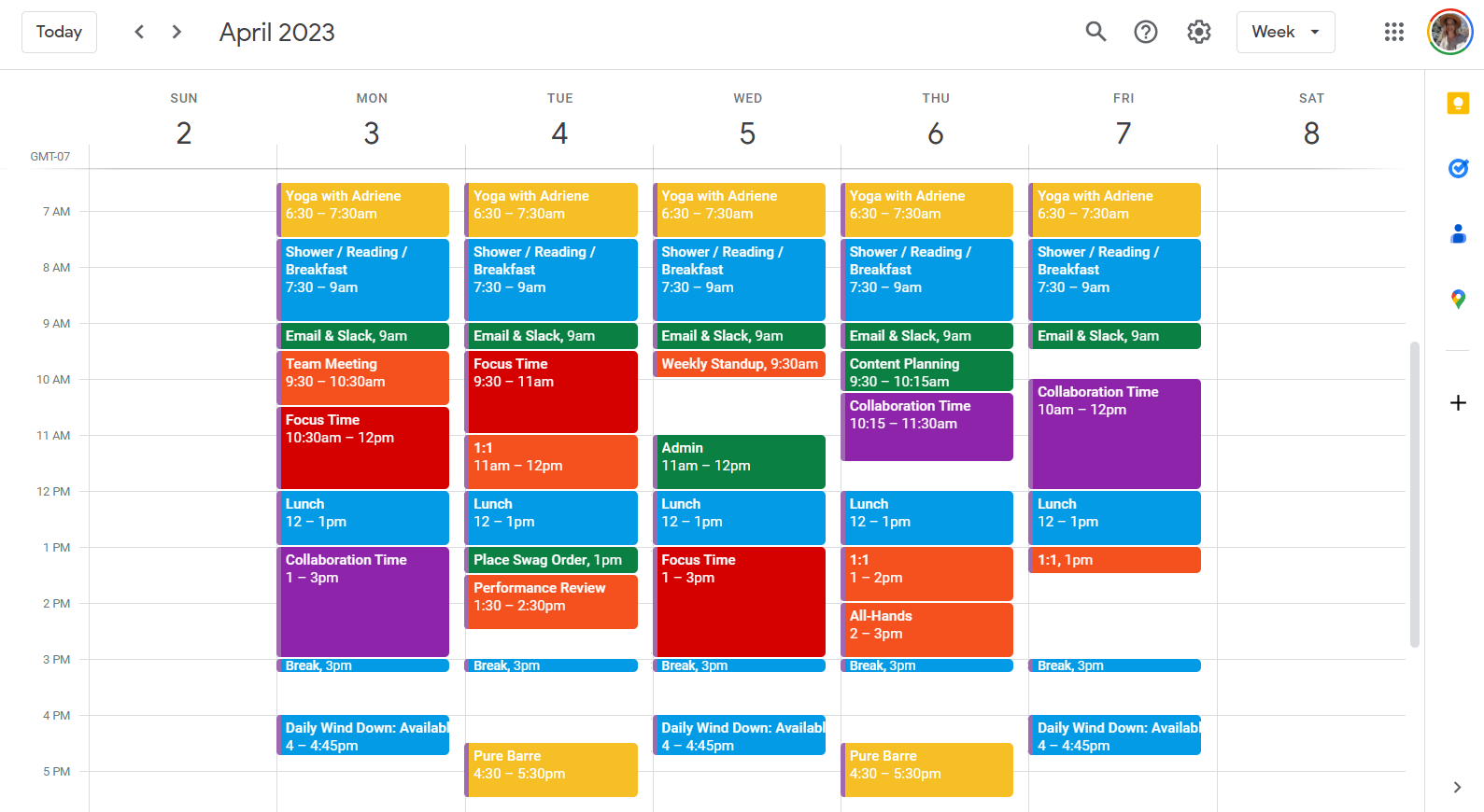Time Blocking con Google Calendar