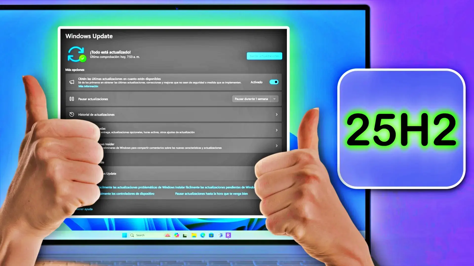 Actualización a Windows 11 25H2 paso a paso Actualización a Windows 11 25H2 paso a paso
