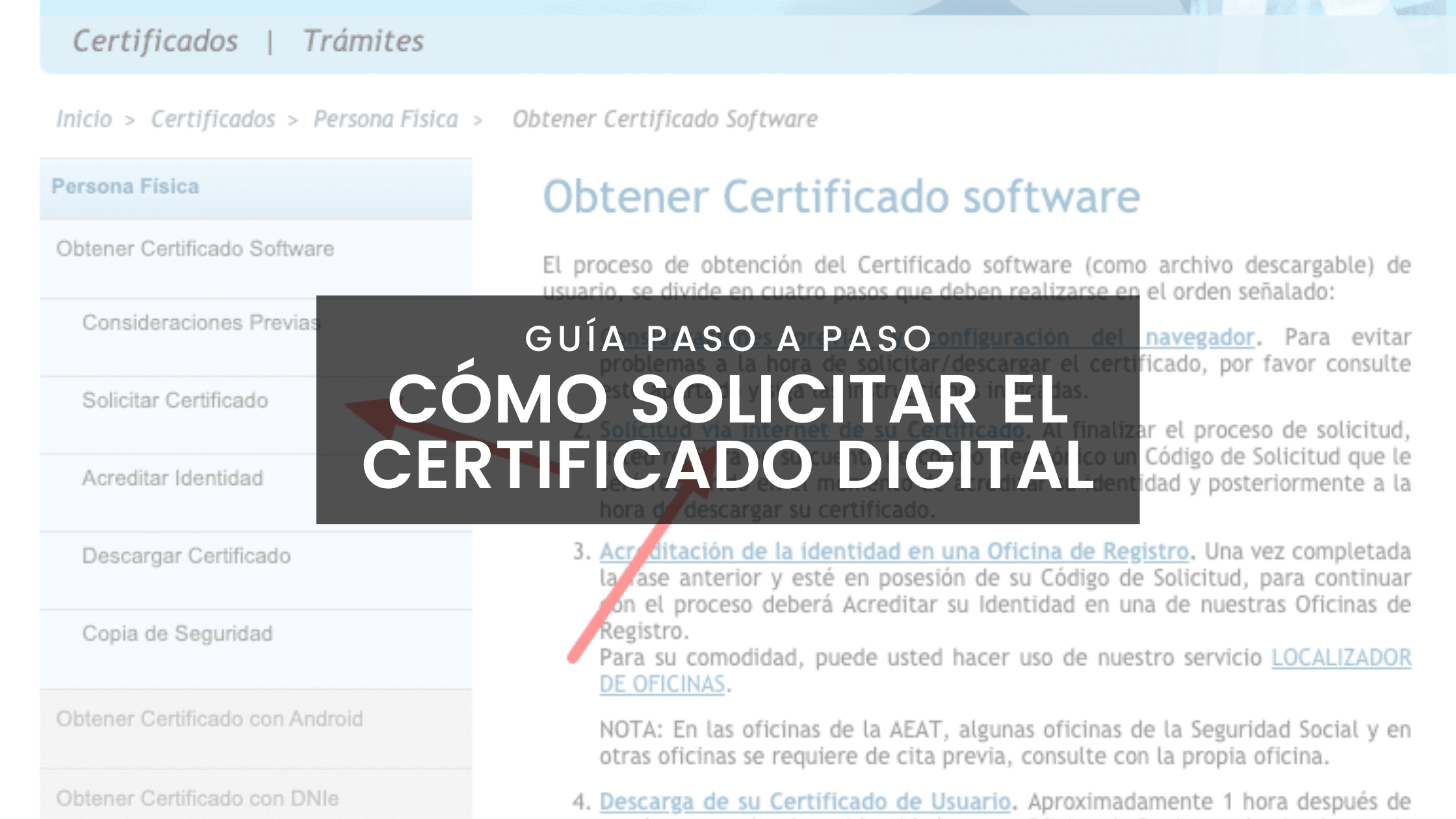 Solicitar certificado digital online