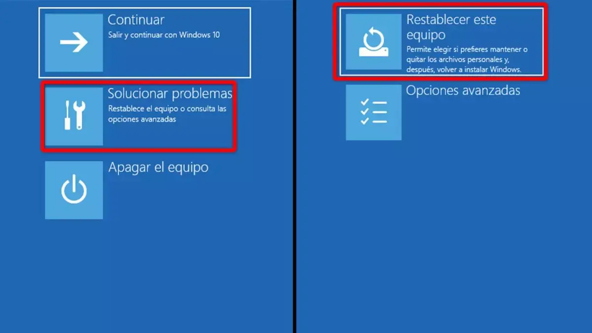 Puntos de restauración del sistema en Windows