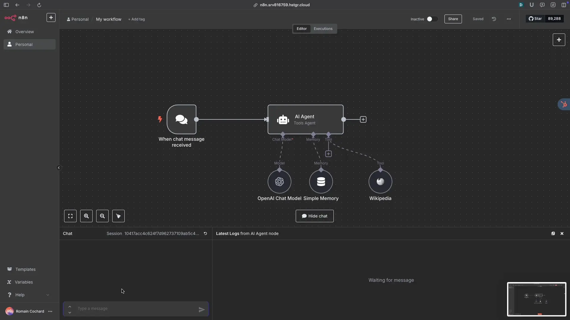 Flujos de trabajo para agentes IA
