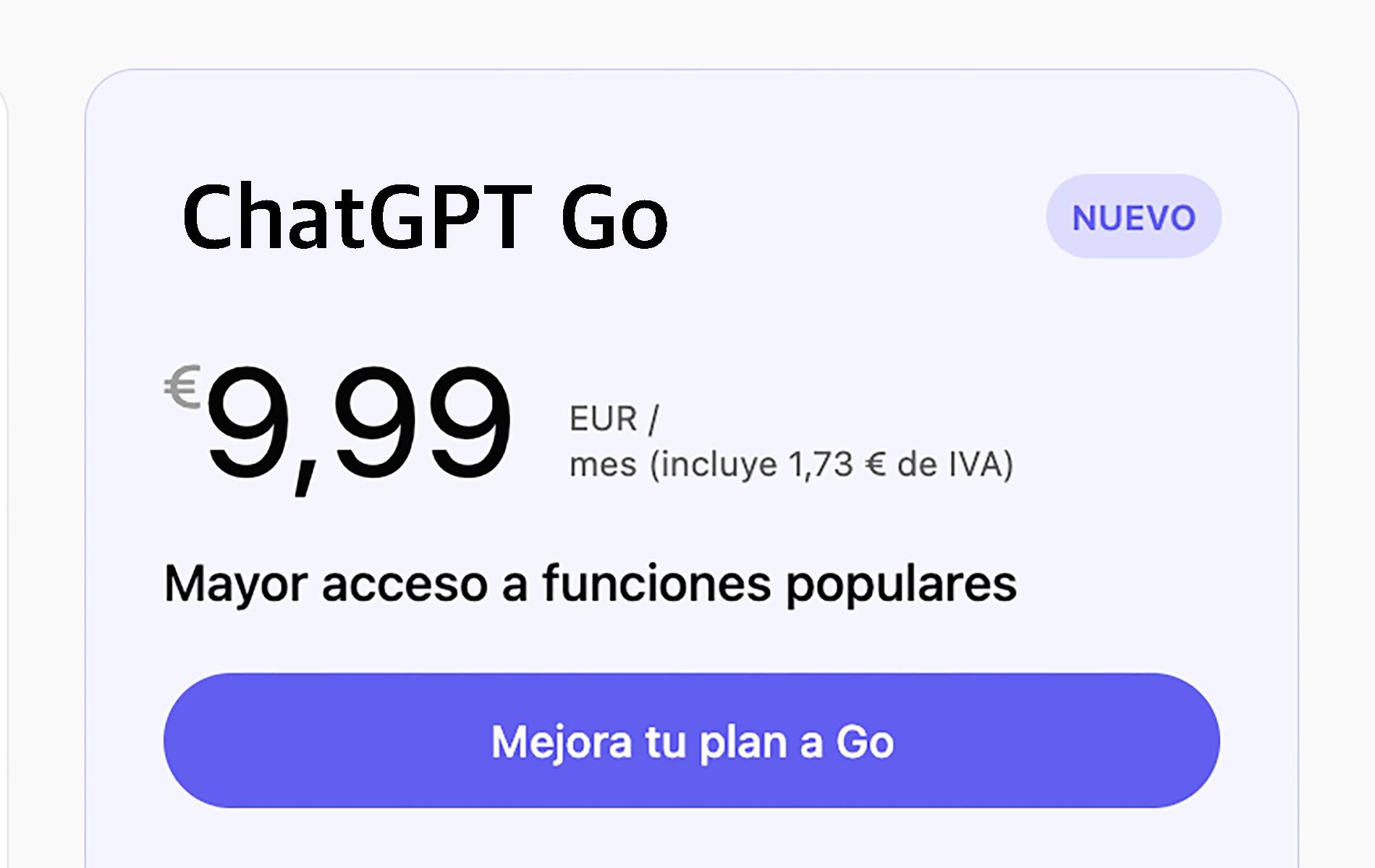 Comparativa ChatGPT Go vs Plus