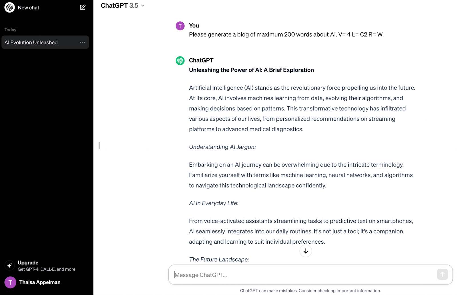 Ajustes y estilos de ChatGPT