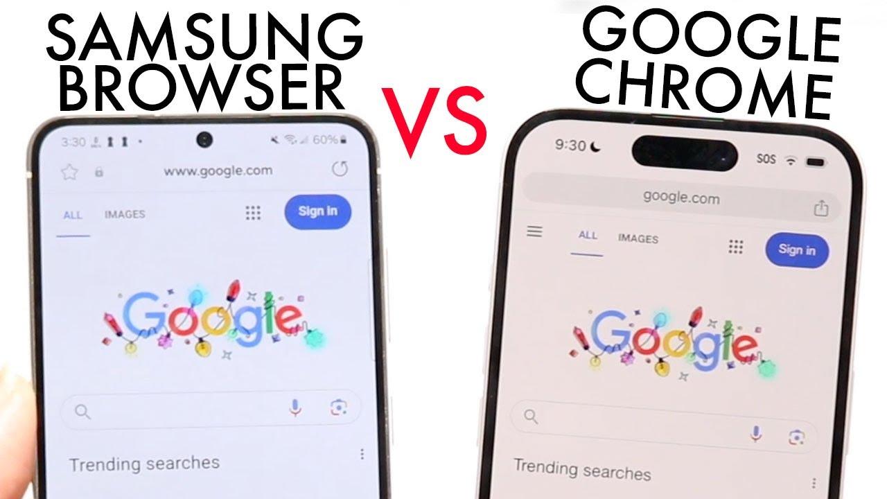 Comparativa Samsung Internet vs Google Chrome