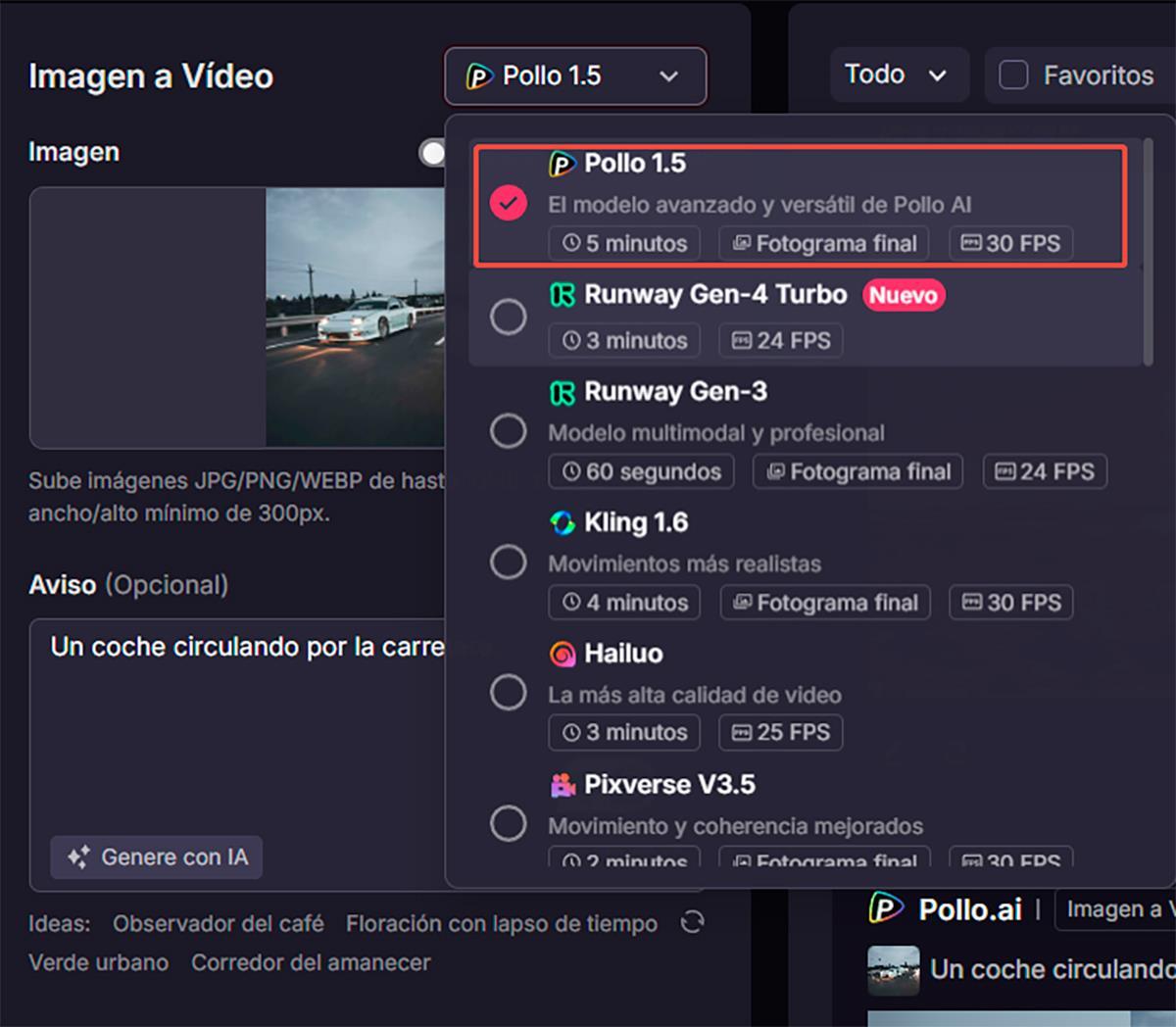 Generar imágenes con Pollo AI