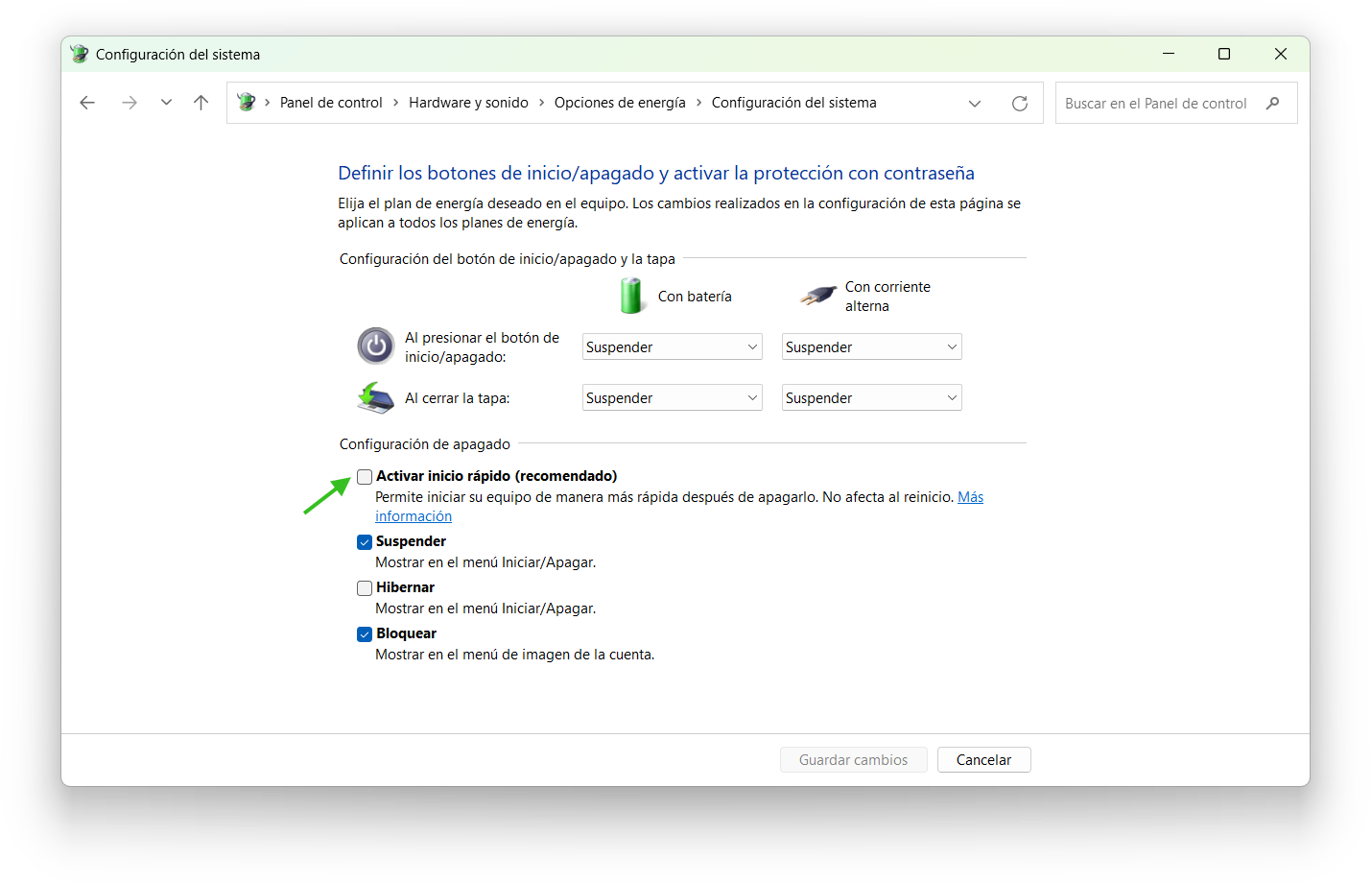 Funcionamiento inicio rápido Windows 11 Funcionamiento inicio rápido Windows 11