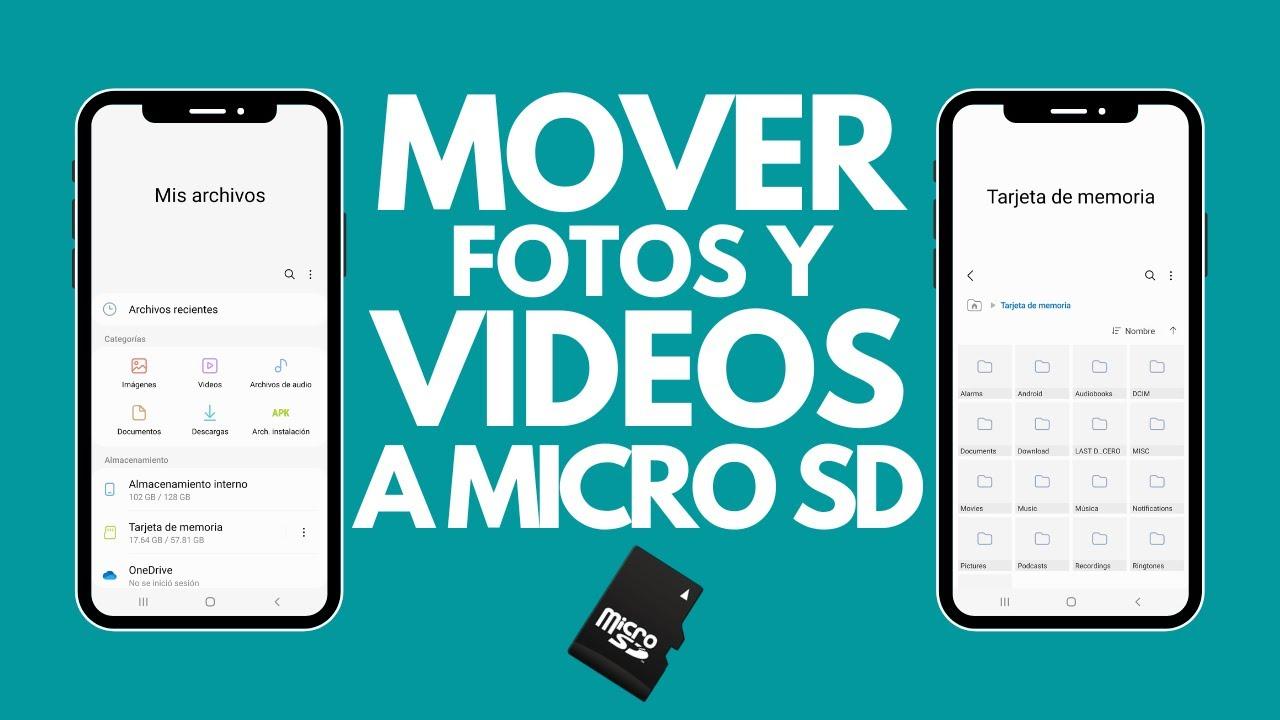 Pasar fotos del móvil a la tarjeta microSD
