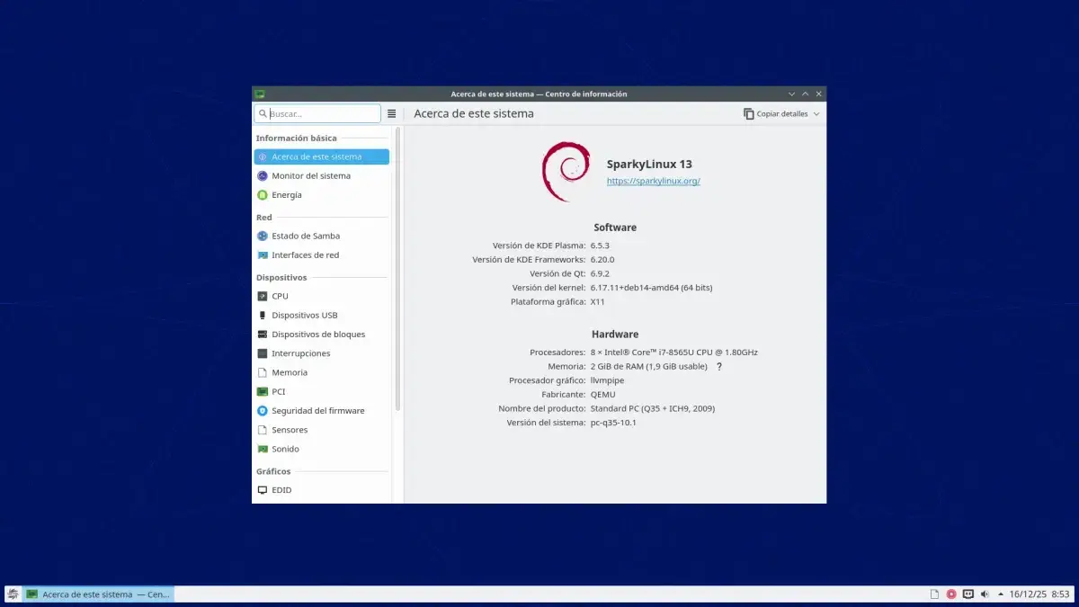 SparkyLinux escritorio rolling SparkyLinux escritorio rolling