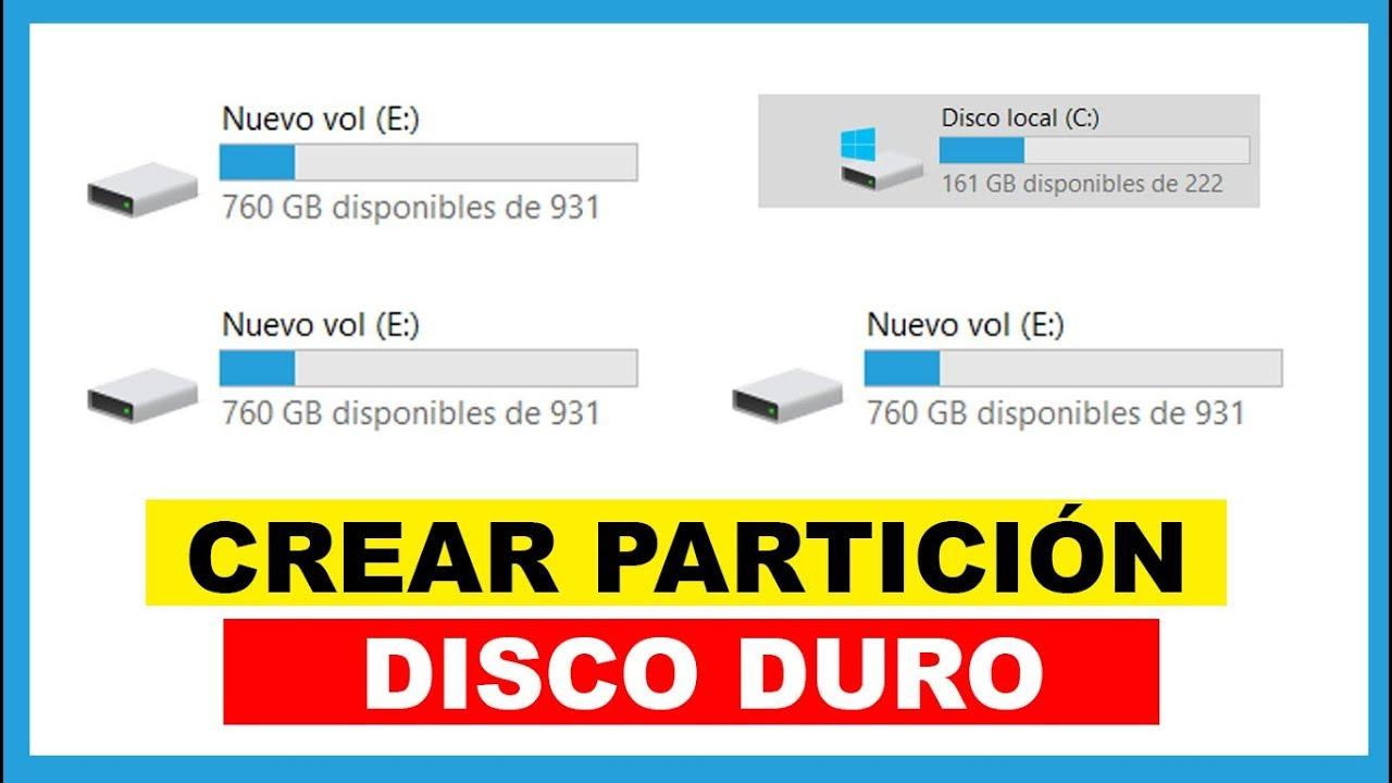 administracion de discos particiones