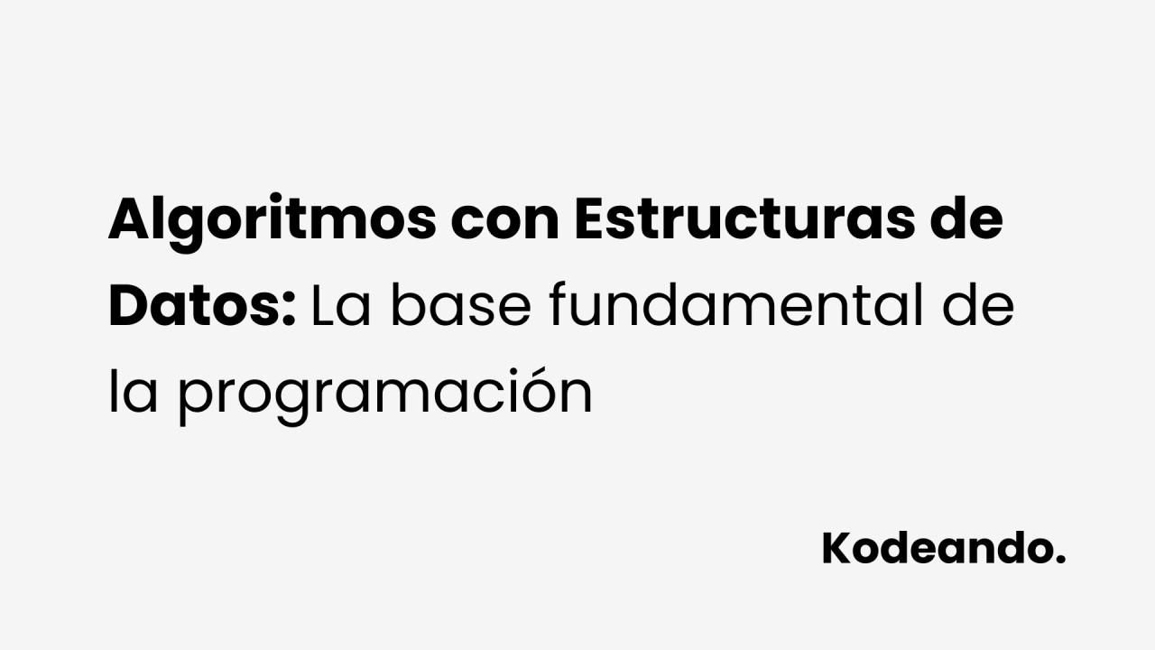 estructura de datos y algoritmos