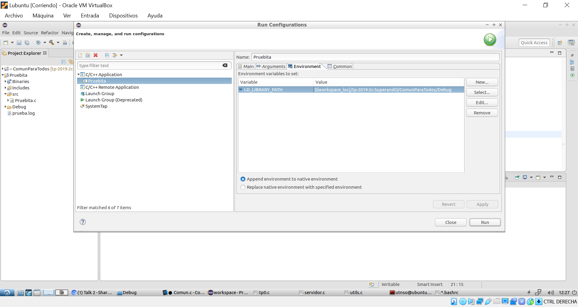 Configuración paso a paso de LD_LIBRARY_PATH