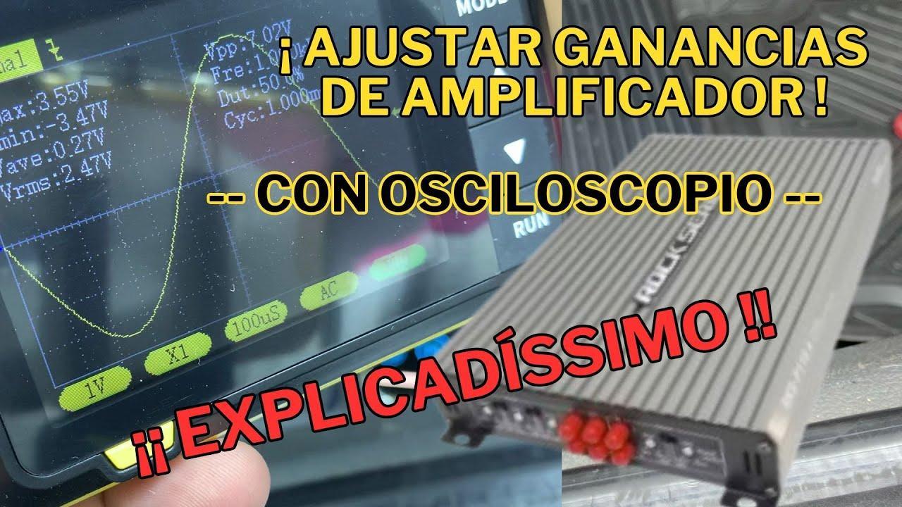 pruebas de amplificadores de audio con osciloscopio