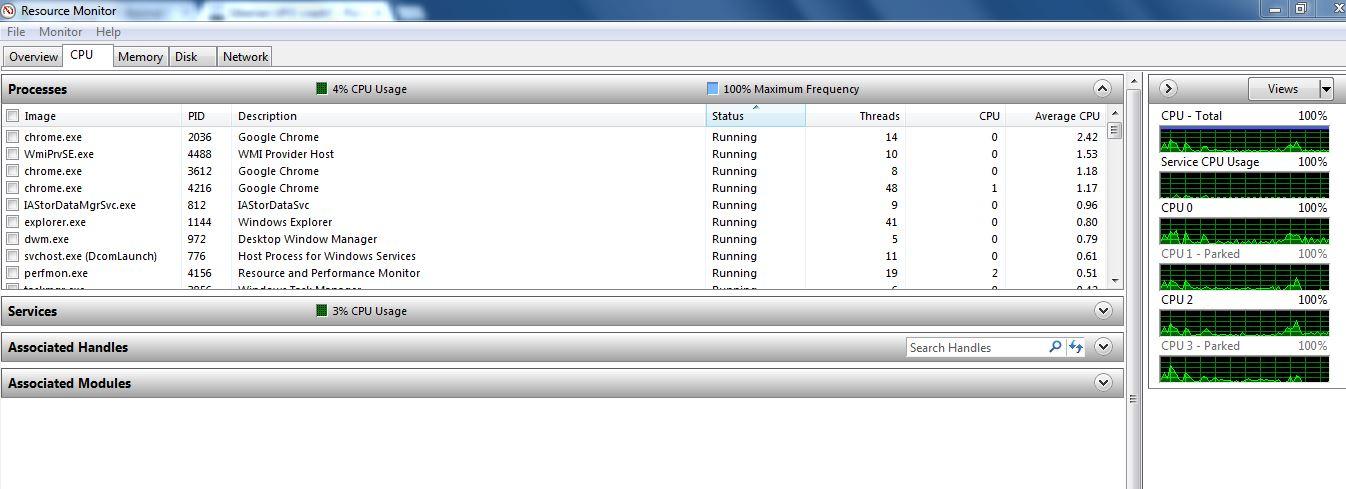Gestión de núcleos aparcados