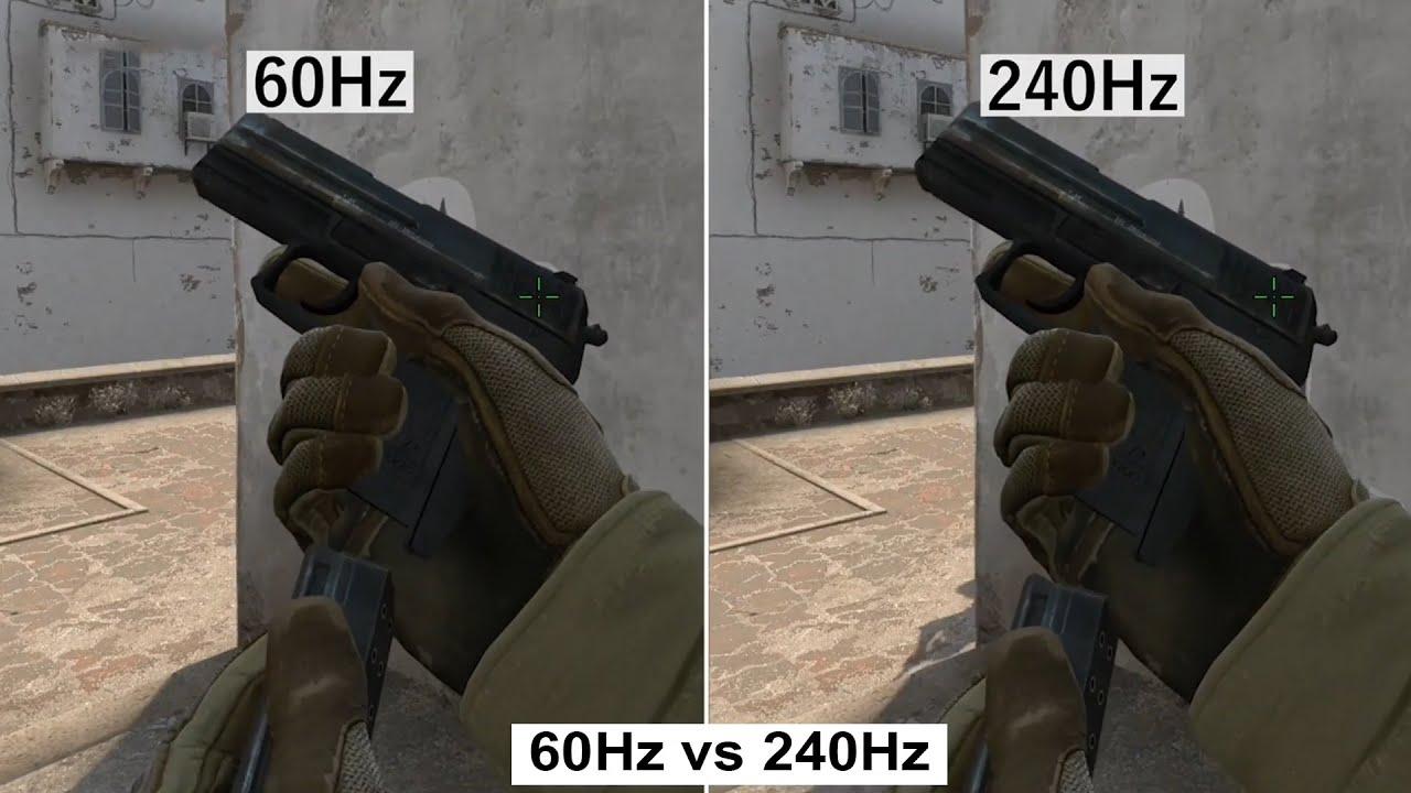 Comparación entre monitor 60Hz y 144Hz