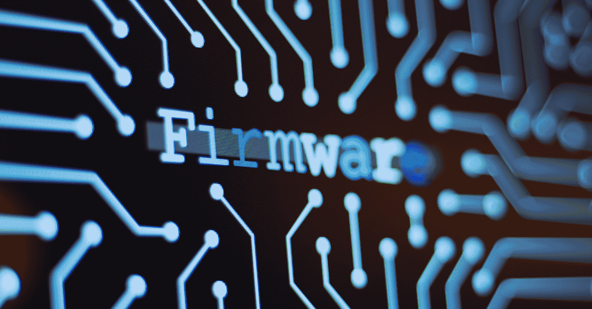 diagrama que muestra firmware entre hardware y software
