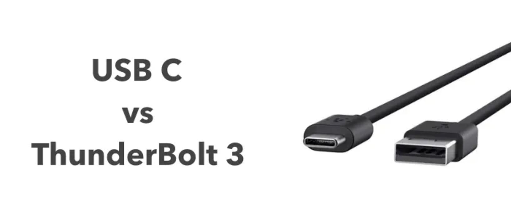 Puerto Thunderbolt y USB-C en portatil