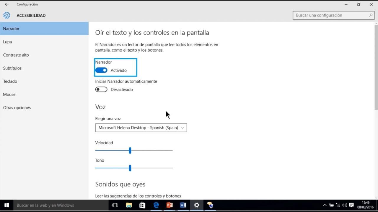 Funciones de accesibilidad de Windows