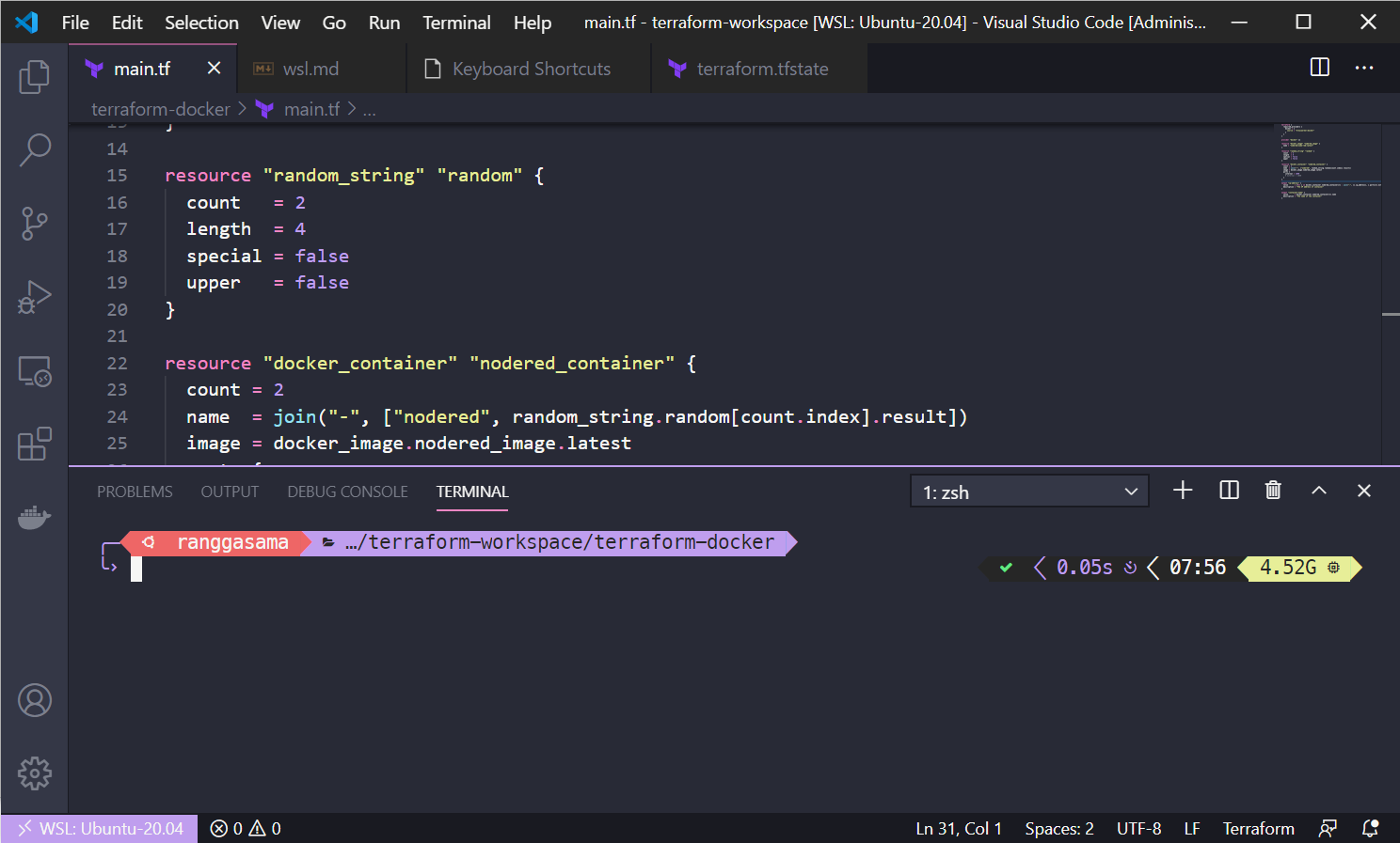 Windows Terminal con WSL2 y Zsh