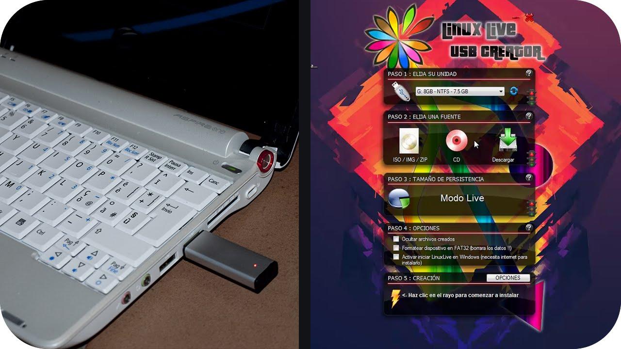 Instalar Linux desde USB en un PC