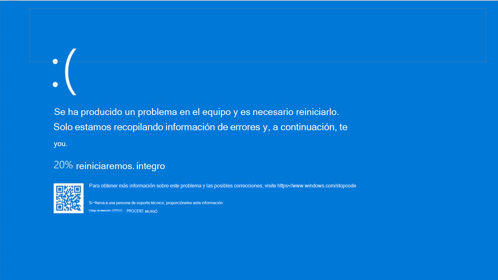 pantallas azules y errores famosos