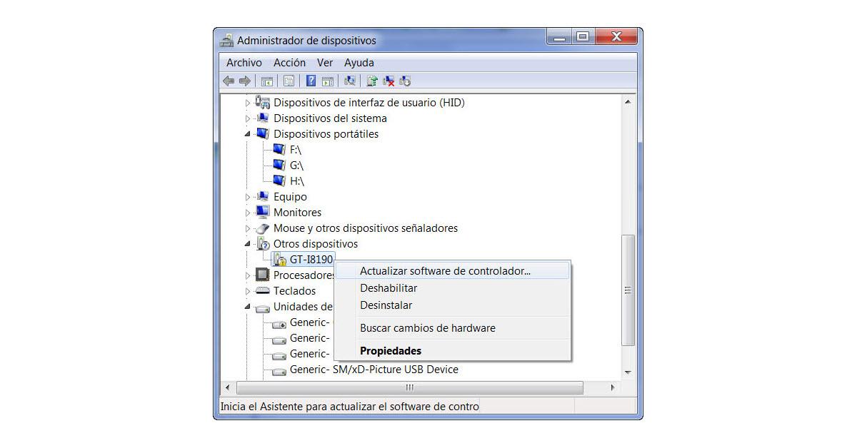 Causas de PC no detecta móvil