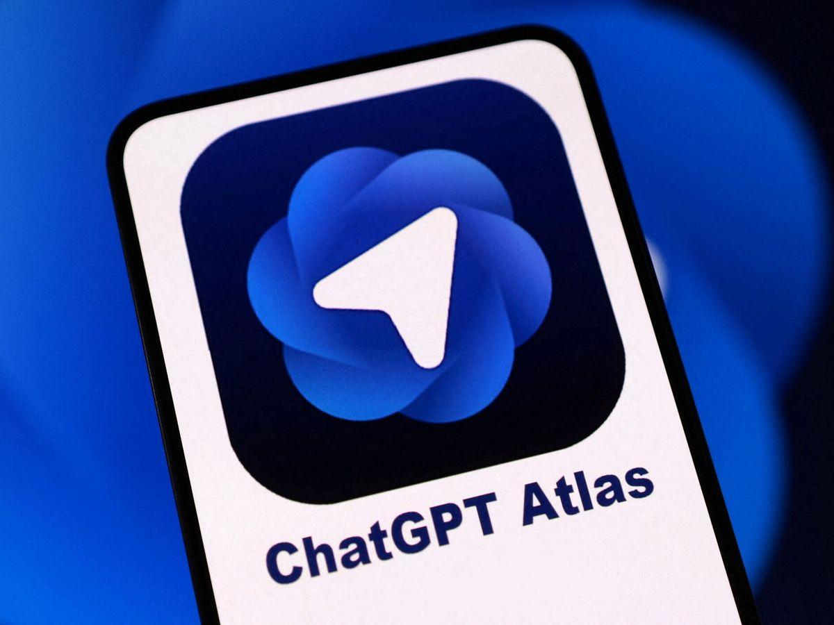 Interfaz de ChatGPT Atlas con IA