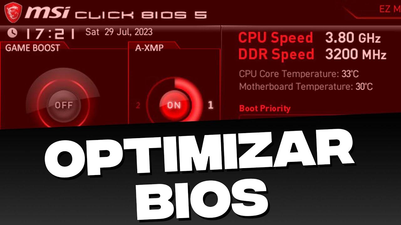 configuración BIOS para juegos