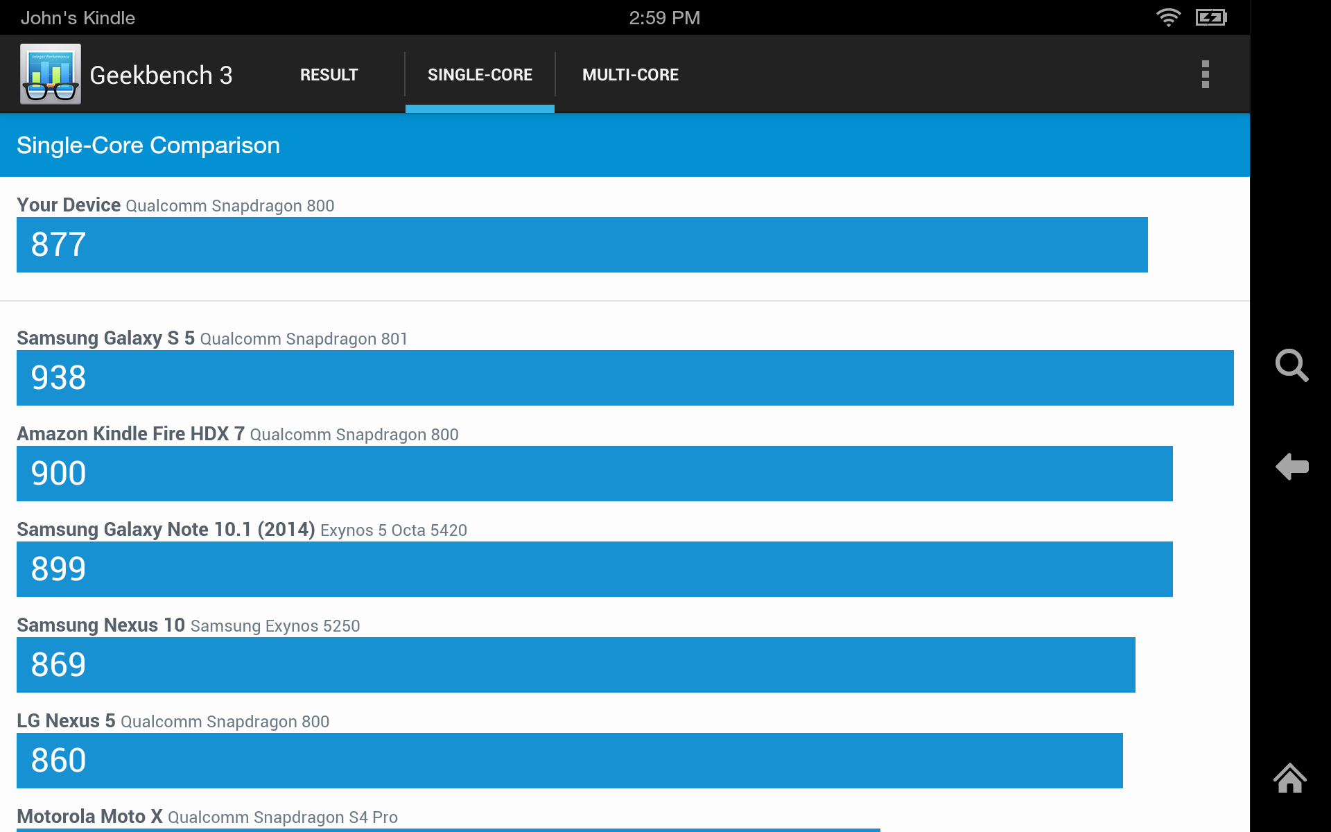 Geekbench comparativa dispositivos Pruebas Geekbench en diferentes dispositivos