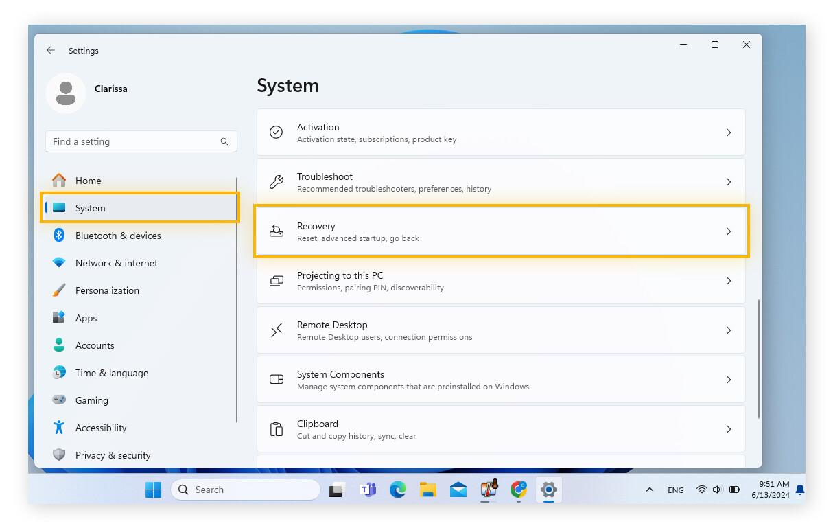 Opciones de arranque seguro de Windows