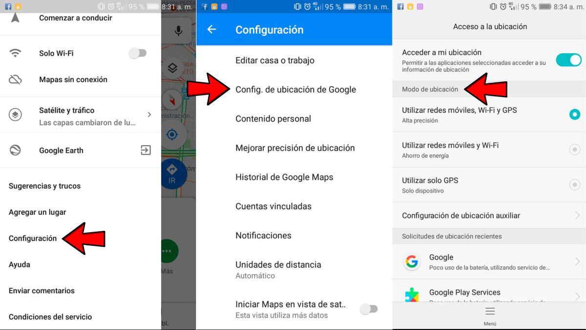 Configuración de Google Maps