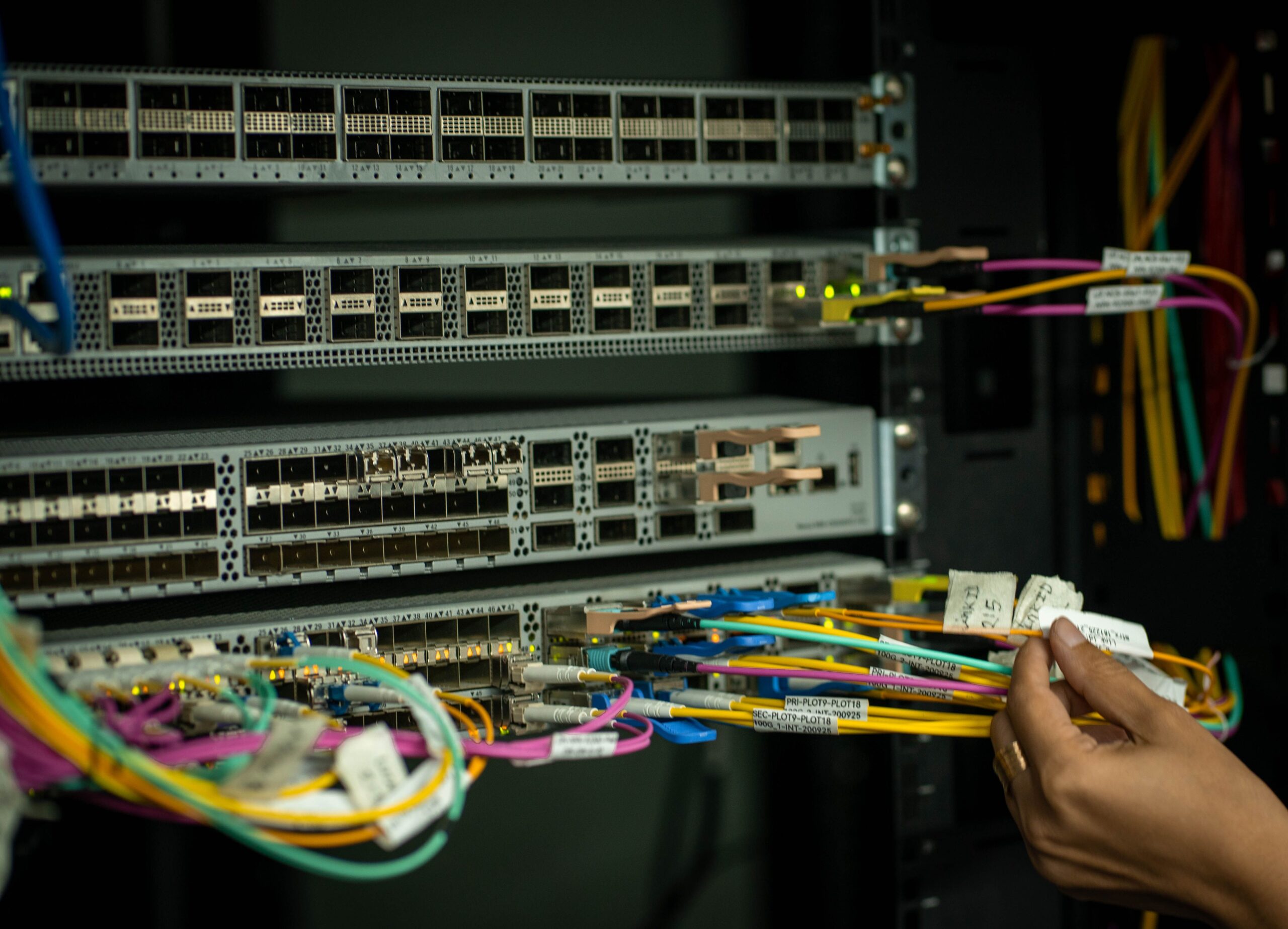 Reparación de fibra óptica