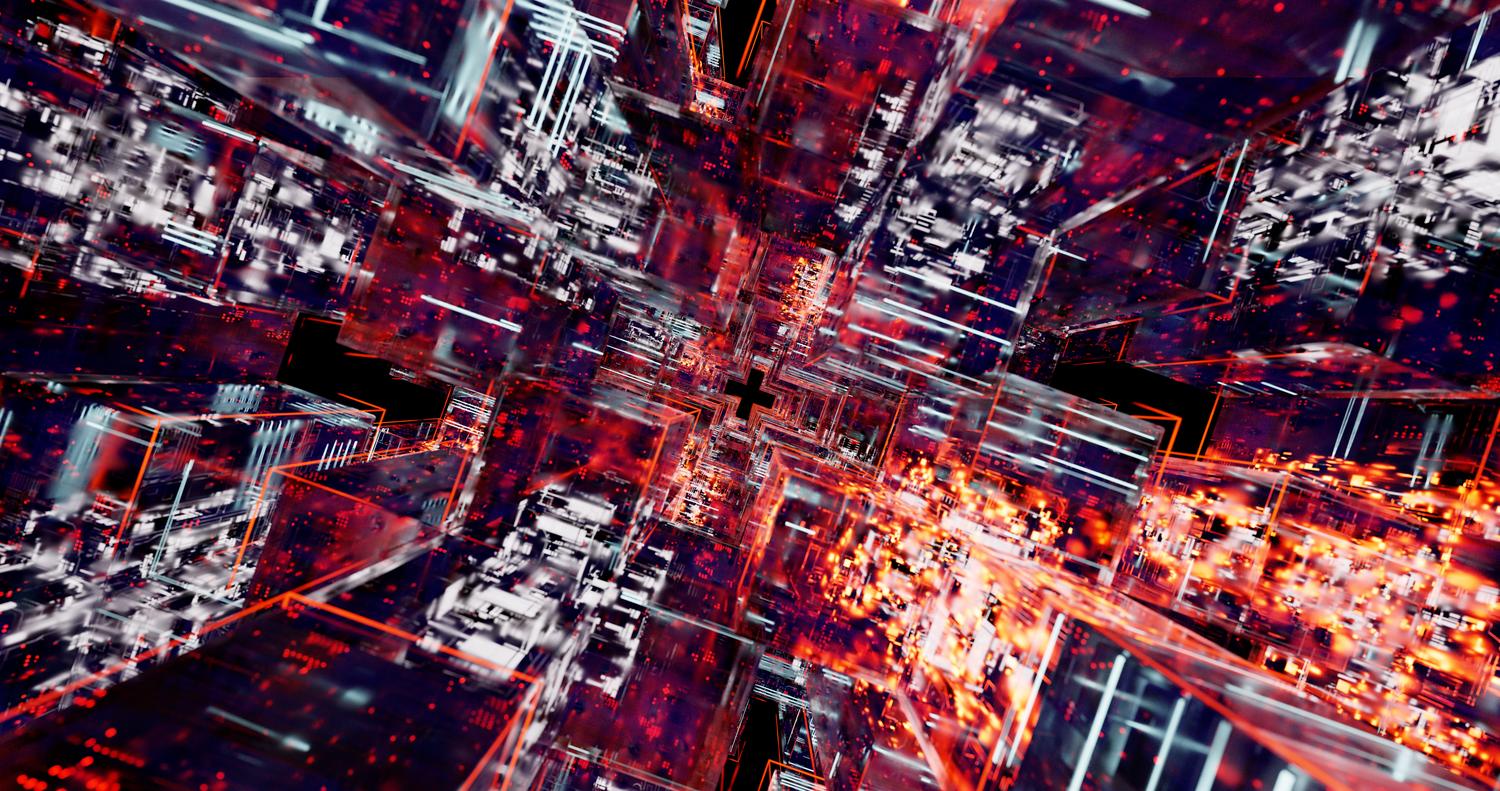 Matriz digital futurista que simboliza la evolución tecnológica y la posibilidad teórica de arquitecturas de 128 bits. Matriz digital futurista que simboliza la evolución tecnológica y la posibilidad teórica de arquitecturas de 128 bits.