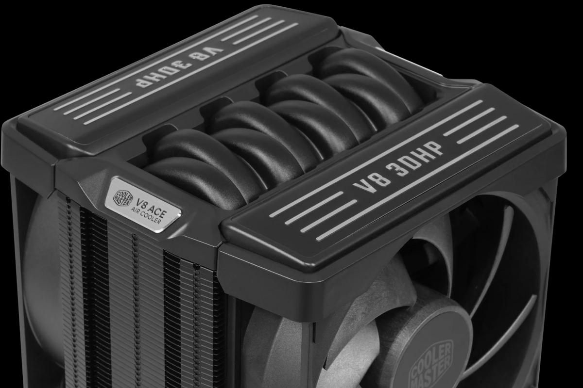 Cooler Master V8 ACE 3DHP con ventiladores LCP y diseño industrial